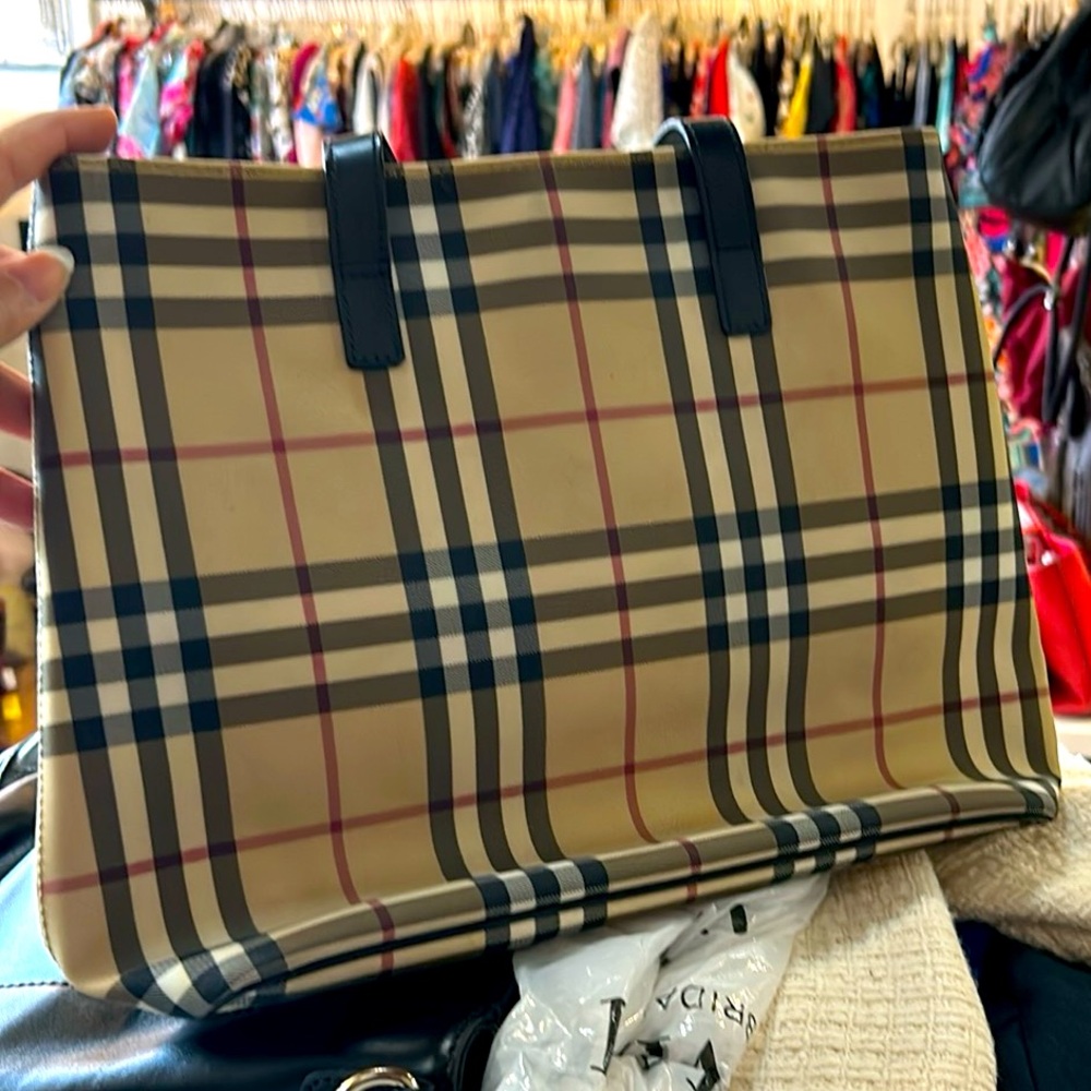 Burberry square mini tote